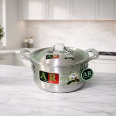 AR Cookware Royal Jadeed Set (1-5) - 10 Pieces Metal Finish Set