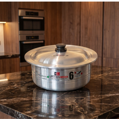 Kitchen Care Salwano cookware (1-6) 12 Pieces Aluminum Set