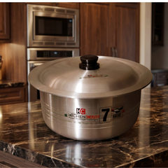 Kitchen care Pot - Salwano 8 pcs Aluminum Metal Finish Set (7x10)