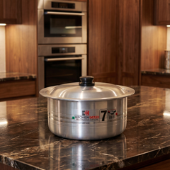 Kitchen care Pot - Salwano 8 pcs Aluminum Metal Finish Set (7x10)